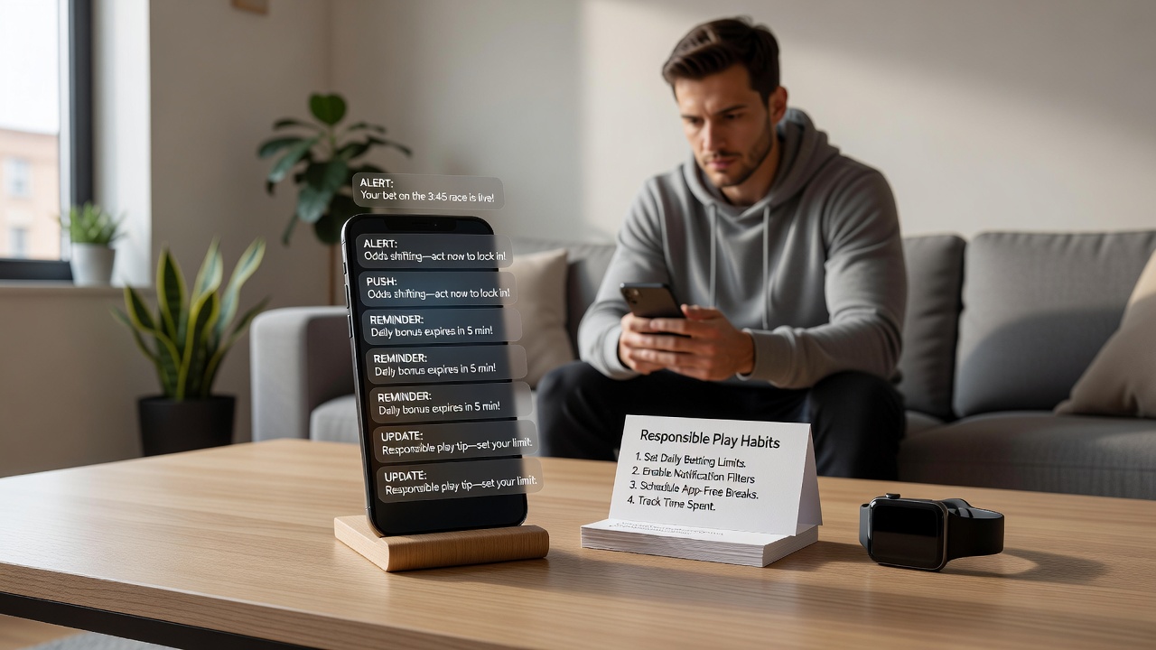 Grafiek die responspercentages op verantwoord spelen meldingen toont over meerdere weken