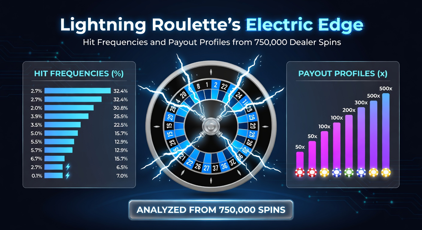 Grafiek met hitfrequenties van Lightning Numbers in Lightning Roulette over 750.000 spins