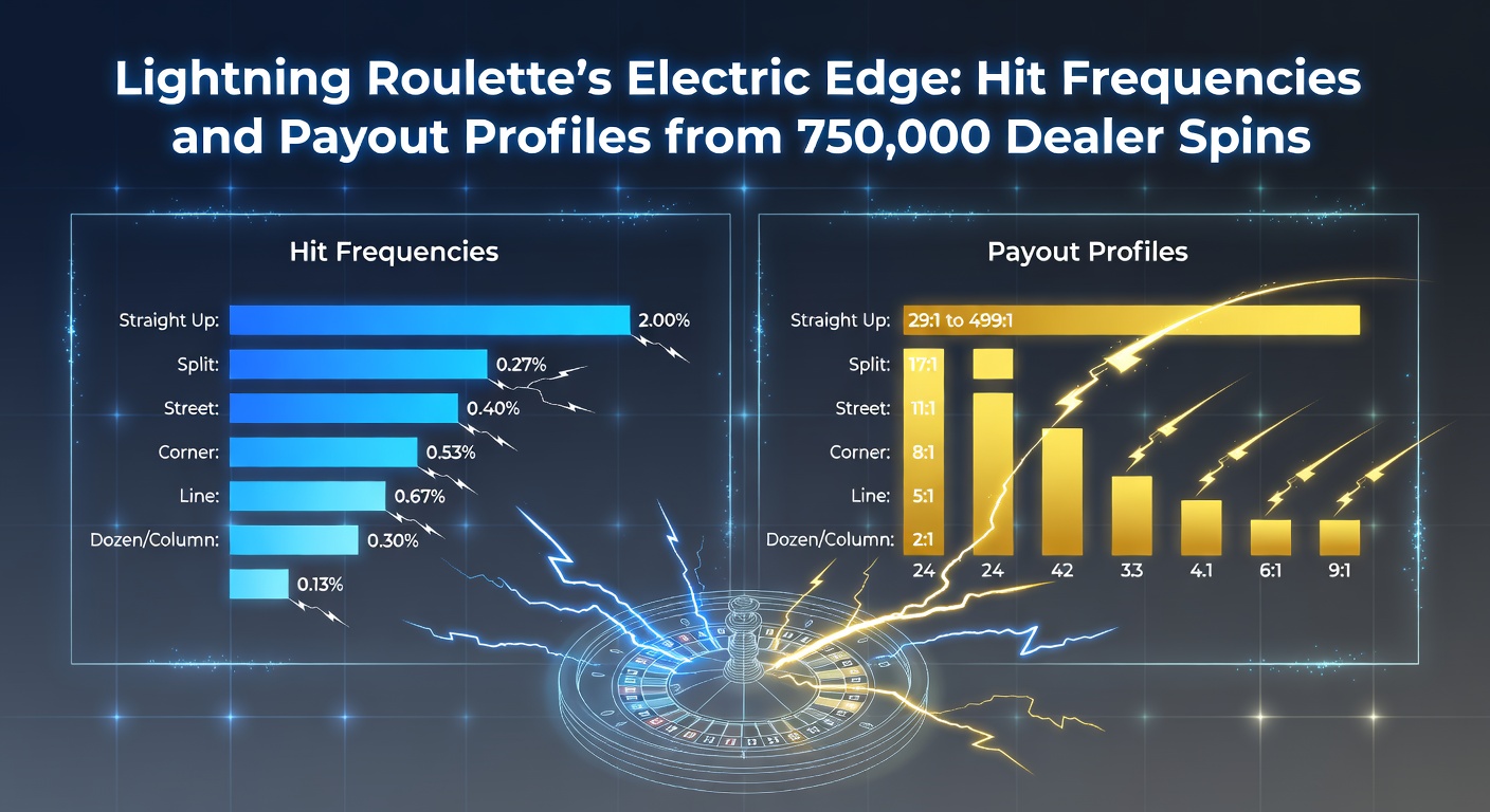 Visualisatie van uitbetalingsprofielen en multiplier distributie in Lightning Roulette spins