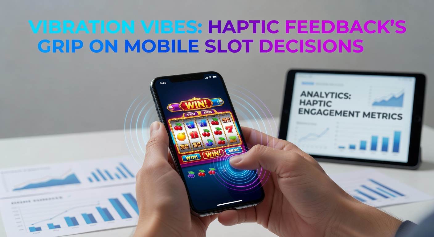 Grafiek met haptic feedback-curves en spelerbeslissingsdata in een mobiele slotinterface, inclusief winpieken en vibratie-intensiteitlijnen
